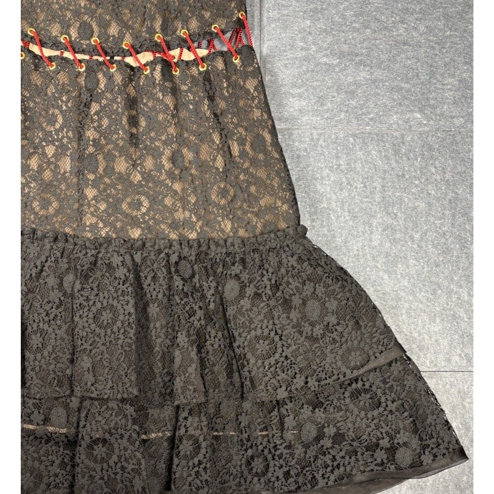 Sandra Mansour FW 2016 Black Lace Mini Dress Womens EU 36 US 0 XS NWT MSRP $1850 - Picture 8 of 16